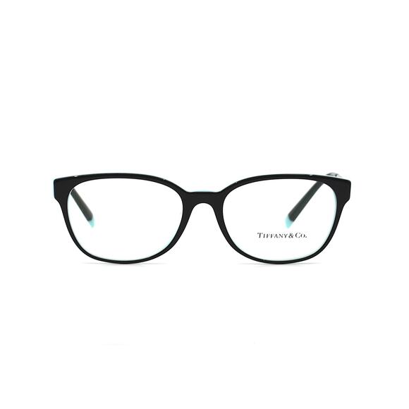 TIFFANY&CO TF2177 8055 BLACK ON TIFFANY BLUE EYEGLASSES FRAME - Picture 2 of 10